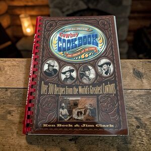 The All-American Cowboy Cookbook Spiral Bound 1995 Illustrated